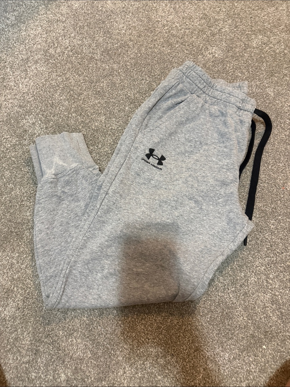 Under Armour Kids Light Gray Logo Joggers
